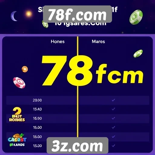 Comparativo entre 78f.com e outros sites de jogos